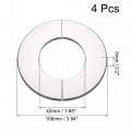 Uxcell Wall Split Flange Stainless Steel Round Escutcheon Plate For 42mm Diameter Pipe 4pcs