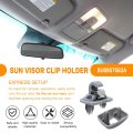 4pcs Inner Sun Visor Clips Upgraded Car Holder Hook For Audi A1 A3 A4 A5 A6 A7 Sportback A8 Quattro Q2 Q3 Q4 Q5 Q7 Q8 R8 Rs3