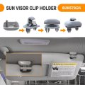 4pcs Inner Sun Visor Clips Upgraded Car Holder Hook For Audi A1 A3 A4 A5 A6 A7 Sportback A8 Quattro Q2 Q3 Q4 Q5 Q7 Q8 R8 Rs3