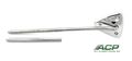 1965-66 Ford Mustang Metal Sun Visor Brackets Rods One Pair Chrome 