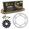 Niche Drive Sprocket Chain Combo For Suzuki Drz400s Kawasaki Klx400 Front 15 Rear 44 Tooth 520v-x X-ring 112 Links