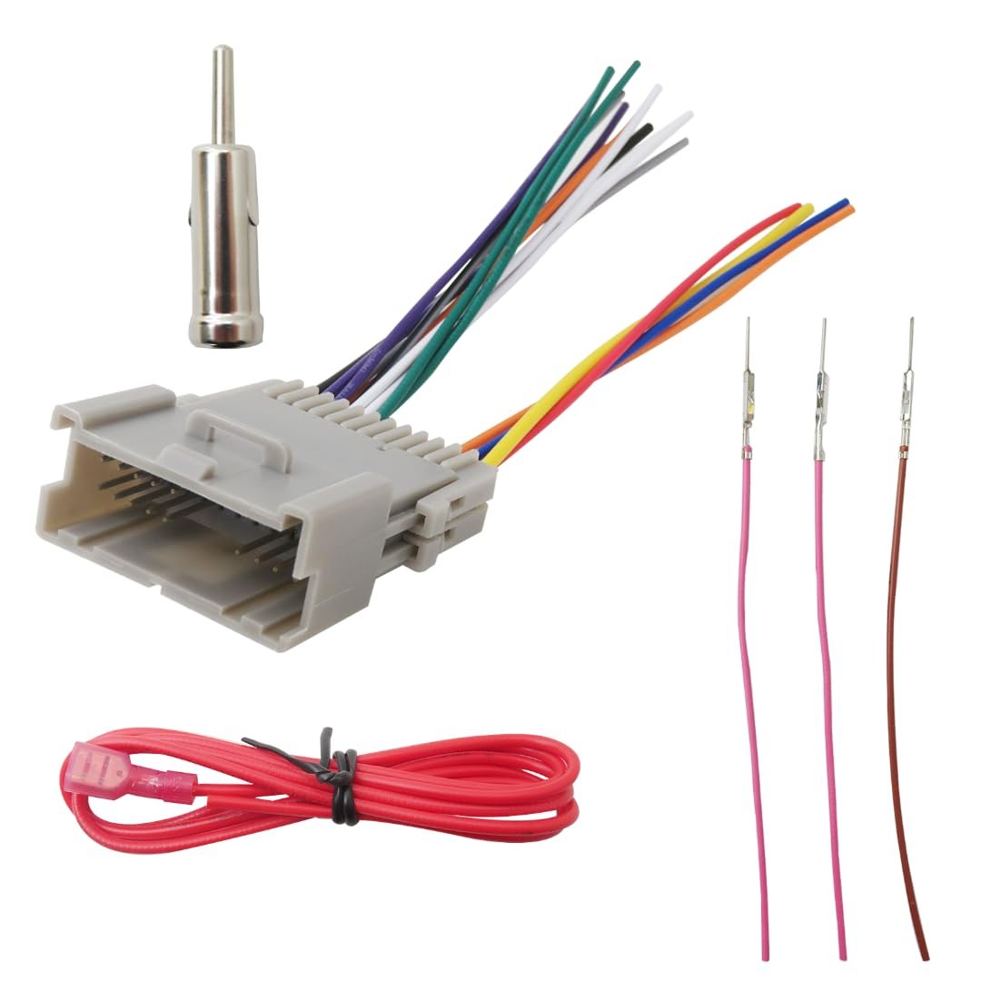 Version Car Radio Wiring Harness W Antenna Adapter For Envoy 2002-2009