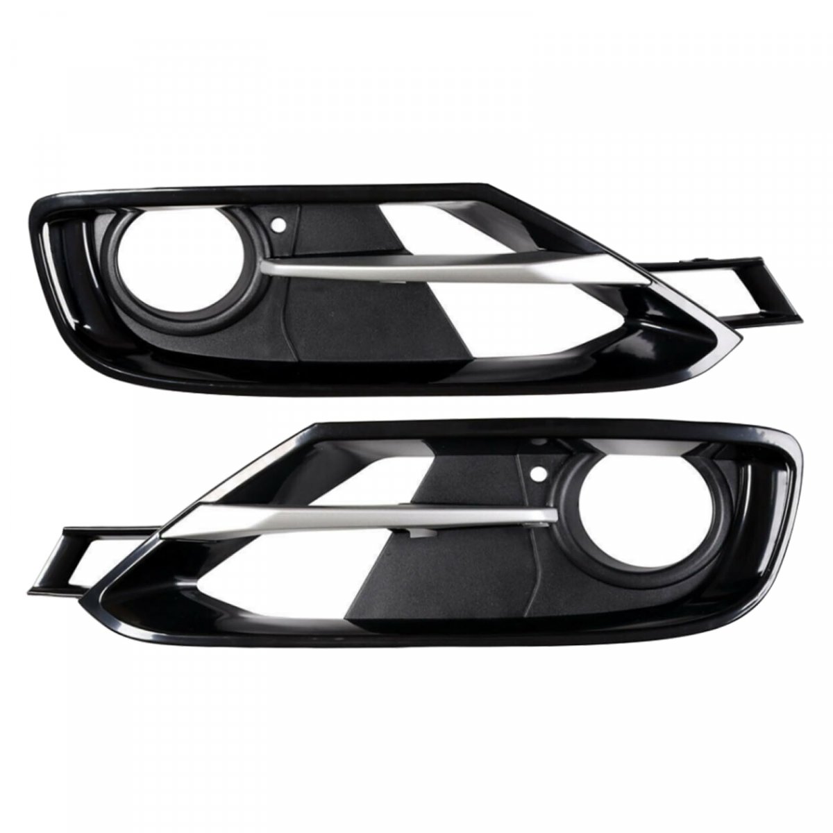 Front Left And Right Bumper Fog Light Grille Covers Trim