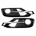 Front Left And Right Bumper Fog Light Grille Covers Trim 
