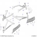 Polaris Atv Control Arm Weld Lower Right Medium Gloss Black Genuine Oem Part 1020988-067 Qty 1