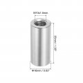 Uxcell 4pcs M10 Round Connector Nuts 304 Stainless Steel Coupling 35mm 1 38 Length Sleeve Rod Bar Stud Nut For Bracket