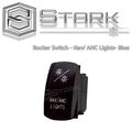 Stark Laser Etched Led Rocker Switch Dual Light 20a 12v On Off 5pin Blue Nav Anc Lights Design