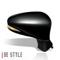 Auto Dynasty Lx1321146 Factory Style Passenger Right Side Mirror Manual Folding Power Adjust Heated Glass Turn Signal Puddle
