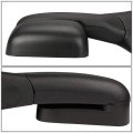 Left Driver Side Black Manual Folding Flip Up Rear View Towing Mirror Compatible With Dodge Ram Br Be 94-02