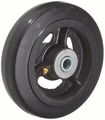 Rwm Casters Mold-on Rubber On Iron Wheel Roller Bearing 370 Lbs Capacity 6 Dia 1-1 2 Width 1-7 8 Plate Length 
