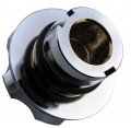 Vms Racing Chrome Oil Cap With Real Black Carbon Fiber Emblem In Cnc Machined Billet Aluminum Compatible Chevy Chevrolet
