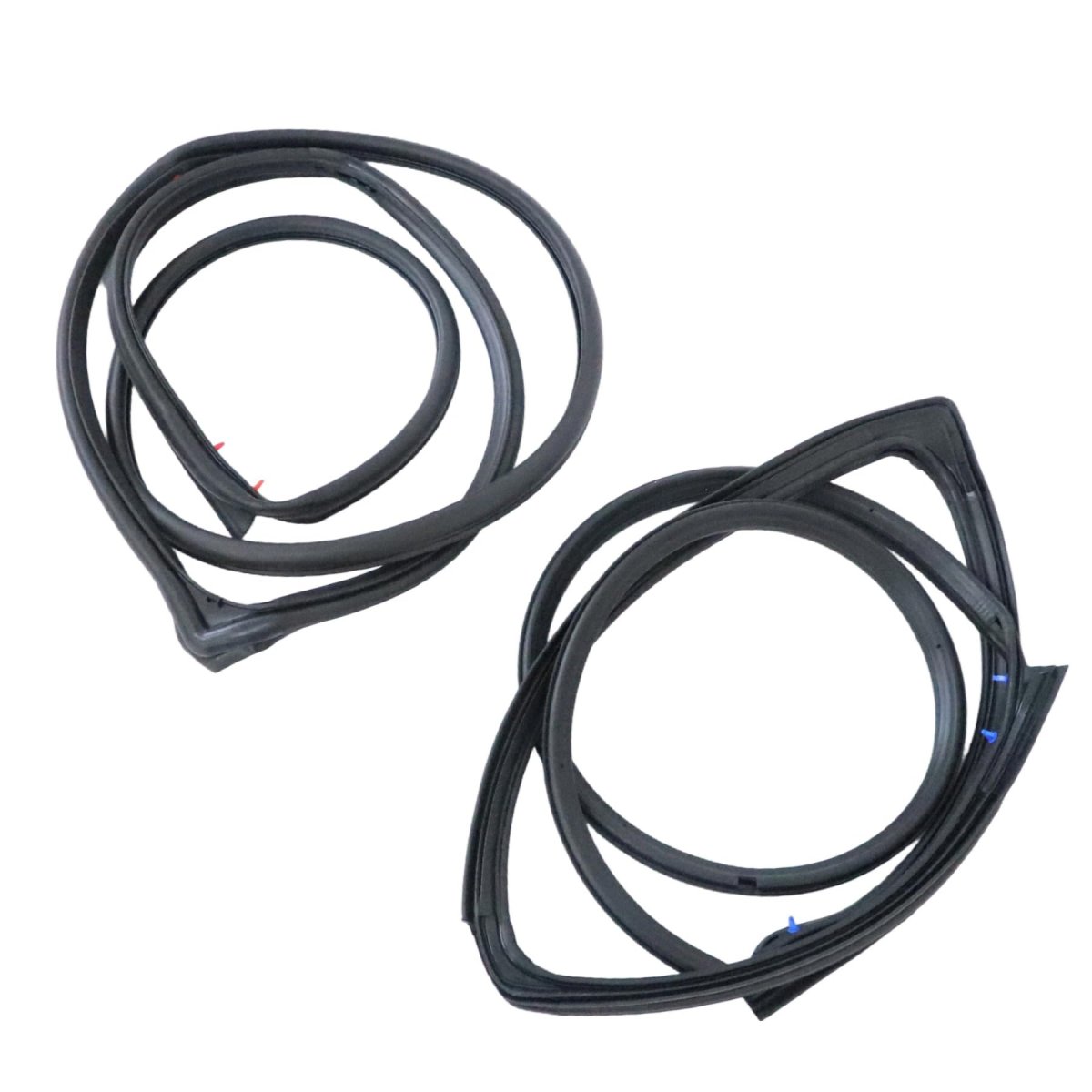 Front Door Weatherstrip Seal Lh And Rh For Jeep Wrangler 2007 2018 2 Piece Set 55395275aw 55395274aw Black
