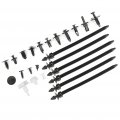 456pcs Nylon Bumper Fasteners Fender Rivet Clips Push Type Car Retainer Kit Fit For Gm Toyota Honda Ford