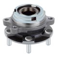 Wheel Bearing Hub 513310 Assembly For Nissan Murano 2003 2007 And Quest 2004 2009 Front Left Or Right 5 Bolts Silver Metallic 