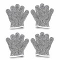 Httmt- 2pair Xxs 6-8yr Kid Cut-resistant Stretch Gloves Safety Cuts Level 5 Protection In Outdoor P N Et-tool032-xxs X2-gray 