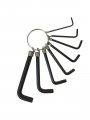 Ez Travel Collection 8 Piece Sae Hex Key Kit Allen Wrench Short Arm Assorted Sizes 