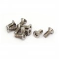 M5x12mm 304 Stainless Steel Countersunk Flat Head Torx Five-lobe Screw 10pcs 