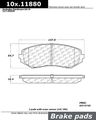 103 11880 Ceramic Brake Pad 