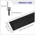 Uxcell 2pcs Door Brush Bottom Sweep H-shape Aluminum Alloy Base With 3 9-inch Pp For Home Industrial 47-inch L Silver