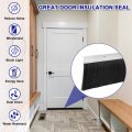 Uxcell 2pcs Door Brush Bottom Sweep H-shape Aluminum Alloy Base With 3 9-inch Pp For Home Industrial 47-inch L Silver