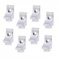 Jojofuny 16 Pcs Wall Mount Glass Support Shelf For Cabinet Shelves Kitchen Cabinets Zinc Alloy Metal Stand Brackets Peg Board