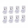 Jojofuny 16 Pcs Wall Mount Glass Support Shelf For Cabinet Shelves Kitchen Cabinets Zinc Alloy Metal Stand Brackets Peg Board