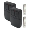 2 Pcs Garage Door Opener Remote With 2-button And Dip Switch For Linear Craftsman Chamberlain Liftmaster 375lm 375ut 