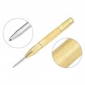 Uxcell Automatic Center Hole Punch Spring Loaded 5 Inch Adjustable Impact Hand Tool For Metal Wood Cr-v Steel With Brass Case