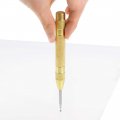 Uxcell Automatic Center Hole Punch Spring Loaded 5 Inch Adjustable Impact Hand Tool For Metal Wood Cr-v Steel With Brass Case