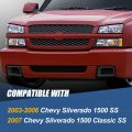 Auto Dynasty Ss Style Front Lower Bumper Air Duct Vent Cover Compatible With Chevy Silverado 1500 Classic 03-07 Left And Right