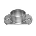 Stainless Steel Narrow Floor Post Anchor Wall Flange For Our Round Tube Top Guard Rail Cableing Deck Intermediate Posts And 