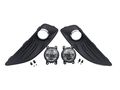 1 Set Driving Fog Lights Lamps W Skin Line Covers Trim Kit For Ford Fiesta 2013-2015