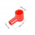 Uxcell Battery Terminal Insulating Rubber Protector Covers For 20mm 10mm Cable Red Black 5pairs