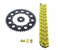 Kawasaki Kdx200 200 Kdx220 220 Yellow Chain Sprocket Black 12 48 110l