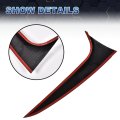 Rear Window Spoiler Splitter Side Wing Trim For 2018 2021 Bmw X4 G02 Carbon Fiber Style Black Abs Plastic Self Adhesive Pair