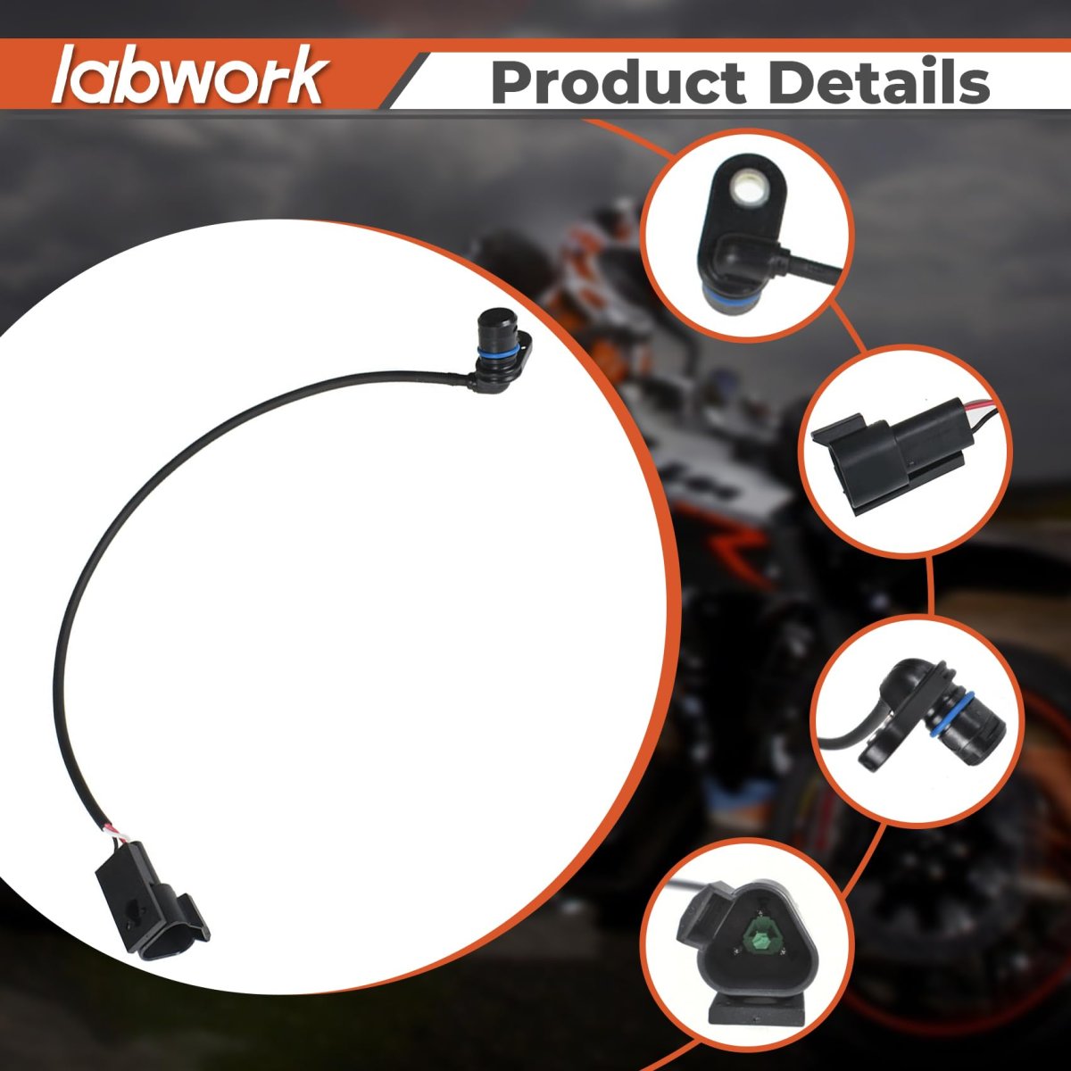 Electronic Speedometer Sensor 5 Speed Transmission For Dyna Electra Road 1994 2006 Replacement 74420 94c Black