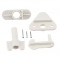 Ukcoco 2 Sets Yacht Door Latch Pontoon Boat Latches Safety Lock Professional Wear Resistant Buckle Hatch Part Major White