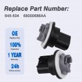 645-504 2pcs Parking Light Bulb Sockets Fits For 2007-2017 Je-ep Compass Patriot Turn Signal Bulbs 68000686aa