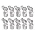 304 Stainless Steel 45 Degree Grease Fitting M10 X 1mm Thread Hydraulic Accessories 10pcs 