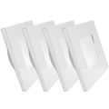 Dream Lighting Led Square Recessed Down 3 5w Silver Shell Pack Of 4 
