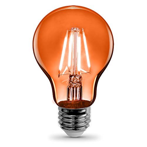 Feit Electric A19 To Led Filament 25w Equivalent Dimmable Clear Glass Light Bulb Orange