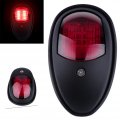 Newsmarts Marine Navigation Light Boat Bow Lights Yacht Lamp Waterproof For Pontoon And Small Black Red