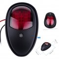 Newsmarts Marine Navigation Light Boat Bow Lights Yacht Lamp Waterproof For Pontoon And Small Black Red