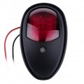 Newsmarts Marine Navigation Light Boat Bow Lights Yacht Lamp Waterproof For Pontoon And Small Black Red