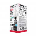 Satco 6pk 4w Ca10 Led 4000k Medium Base Frosted Dimmable 40w Equiv