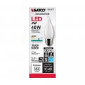 Satco 6pk 4w Ca10 Led 4000k Medium Base Frosted Dimmable 40w Equiv