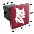 Bates College Primary Logo Tow Trailer Hitch Cover Plug Insert