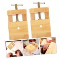 Uonlytech 2pcs Engraving Toy Accessories Tool Fixing Vise Wooden Carving Clamp Crafts Chapter Block Bed Accessory Stamp Kit