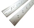 Shinwa 12 4r Rigid 250a Wide X 040a Thick Zero Glare Satin Chrome Stainless Steel Machinist Engineer Ruler Rule With 