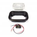 Fortpro 5 16 X 3 7 Red Rectangular Tail Stop Turn Led Light With 24 Leds And Clear Lens F235287 